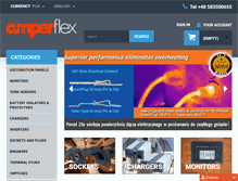 Tablet Screenshot of amperflex.com